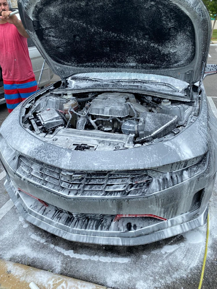 Lavado seguro del compartimiento del motor — Pili Car Detailing
